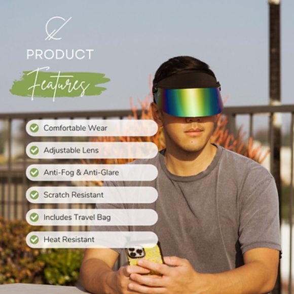 Blocks 99% UVA/UVB rays | Bluestone Sun Shields - Shorty Lux Rainbow - Picture 3 of 16